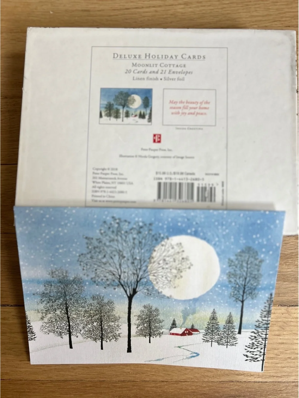 Peter Pauper Press Deluxe Holiday Cards Set of 4 Boxes- Outdoor Themes